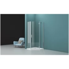 Душевой уголок BelBagno KRAFT-P-1-80-C-Cr-R