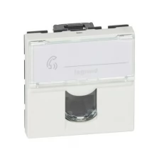 Розетка и выключатель Legrand Розетка RJ-45 Legrand Mosaic 076554 Белый