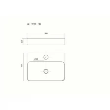 Раковина накладная Aquatek AQ3231-00 50х42 см белая