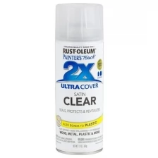 Rust-Oleum Ultra Cover 2x Clear Spray Защитный универсальный лак (бесцветный, полуматовый, 0,34 кг)