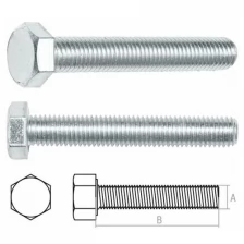 Болт М6х100 мм шестигр., цинк, кл.пр. 8.8, DIN 933 (5 кг) STARFIX (SM-70667-5)